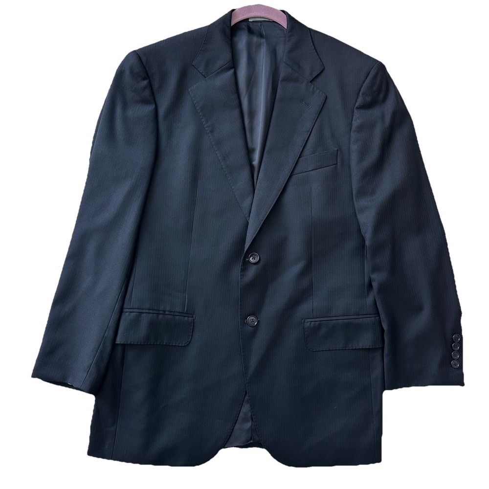 Daniel Cremieux Signature Collection Loro Piana Wool Sport Coat Blazer 38R Black